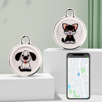 Pet Anti-Lost GPS Tracker Bluetooth Waterproof Smart Locator For Cats Dogs Long Distance Real-Time Tracking For Android IOS