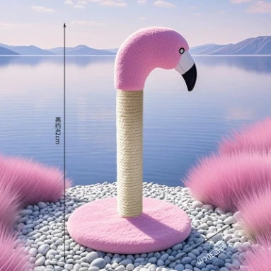 Poste rascador para gatos, flamencos rosados, Sisal Natural, juguetes interactivos con poste rascador de Sisal de repuesto