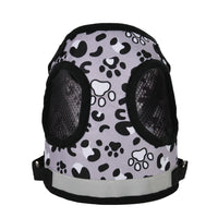 Leopard Print Dog Vest Harness No Pull Breathable Reflective Chest Strap For Small Dogs Cat Outdoor Walking Puppy Pug Supplies