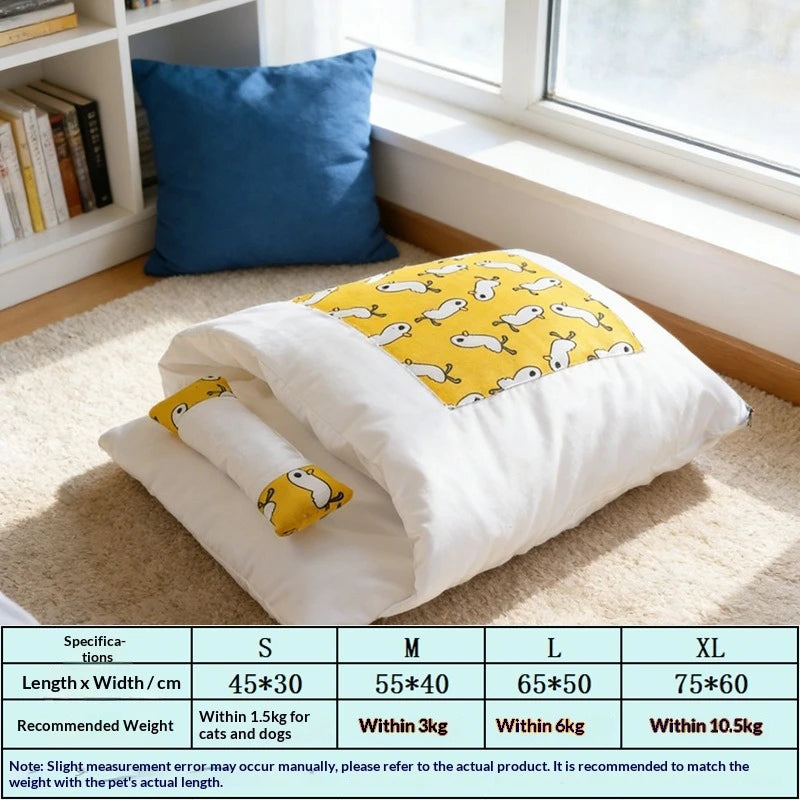 pet items cat supplies cat bed dog bed cat sleeping bag enclosed cat blanket warm pet bed in winter
