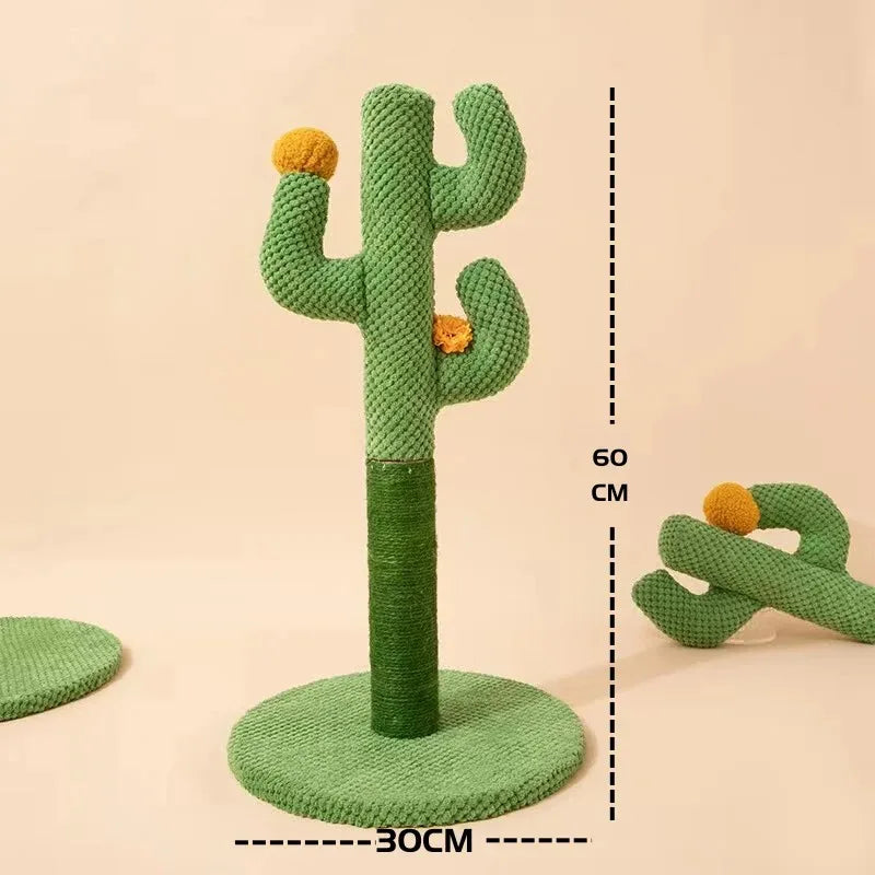 Cactus Cat Scratching Posts Sisal Rope Cat Scratcher Cactus Cats Interactive Toy Play for Grinding Claws Sharpener Pet Toys