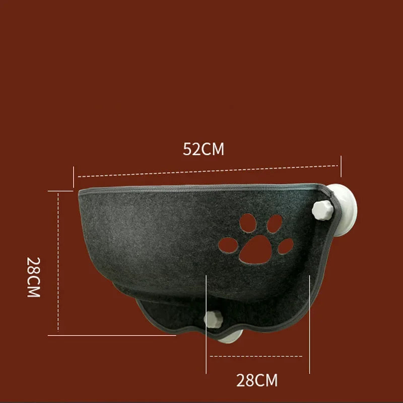 Sunny Window Seat Nest Cat Window Hammock With Cushion Pet Kitty Hanging Sleeping Bed With Strong Suction Cups Pet Cats