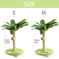 Cat Scratching Post with Dangling Balls For Kitten Cute Palm Tree Cat Scratching Posts Indoor Sisal Rope Cats Posts Pet Products