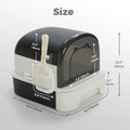 Foldable Cat Litter Box with Cat litter Scoop and Lid Indoor Large Drawer Type Enclosed Cat Toilet Anti-Splashing Easy to Clean