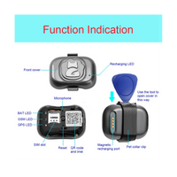 4G Gps Tracker for Dog Locator Waterproof Anti-Lost Device Smart Phone Object Finder Small Alarm Pet Anti-Theft