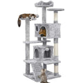 Large Cat House for for Kittens & Cat Tree Cat Tower Condo with 2 Condos Scratching Posts Large Cat House for for Kittens & Cats