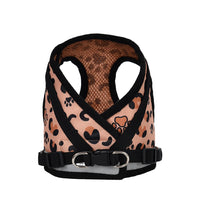 Leopard Print Dog Vest Harness No Pull Breathable Reflective Chest Strap For Small Dogs Cat Outdoor Walking Puppy Pug Supplies
