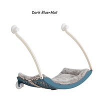Cat Hammock Bed Comfortable Removable Arctic Fleece Sunbathe Cushion with Suction Cup for Balcony Windows Cats Hanging Beds