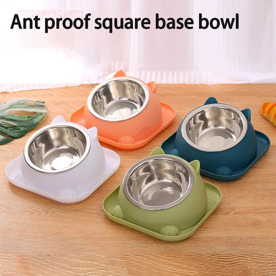 Cat Fun Shaped Anti Tipping Bowl with Added Water To Prevent Ants