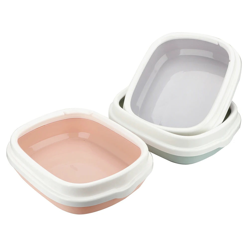 Excrement Training Sand Litter Box Cat Dog Tray with Scoop Anti-Splash Dog Toilet Cat Litter Box 1 Set Pet Toilet Bedpan