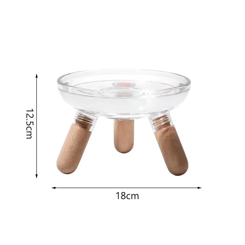 Non-Slip Pet Food Dish Cat Bowl Dog Bowl Elevated Pet Feeder with Neck Protection Plastic Water Basin for Cats Dogs
