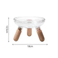 Non-Slip Pet Food Dish Cat Bowl Dog Bowl Elevated Pet Feeder with Neck Protection Plastic Water Basin for Cats Dogs