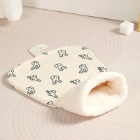 Cat Sleeping Bag Soft Cuddly Fluffy Feel Thickened Pet Pocket Type Quilt Bed Kitten Puppy Soft Comfortable Warm Nest Pet