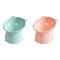 Tilted Cat Food Bowl Elevated Cat Bowl Ergonomic Cat Food Dish Anti Vomiting Raised Cat Food Bowl Non Slip for Cats Dogs