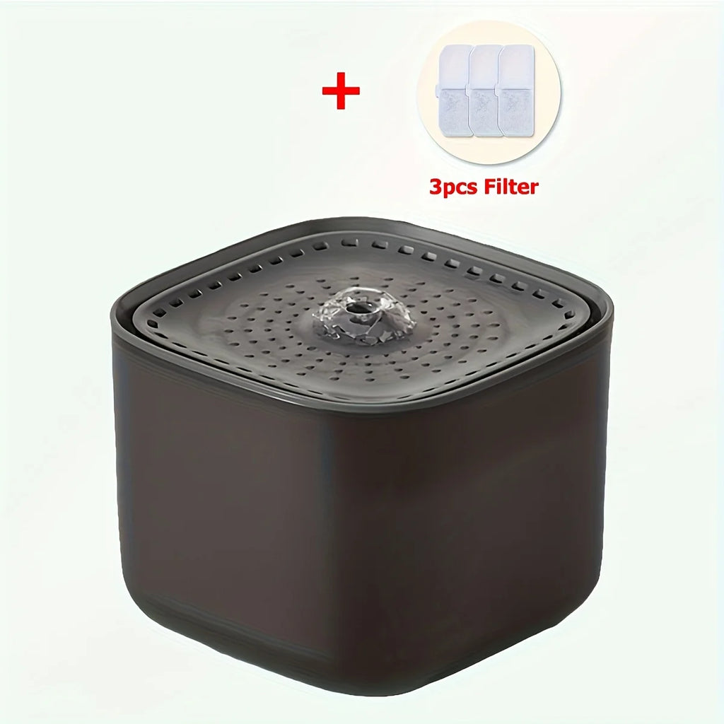 3L Automatic Pet Water Fountain with 3pcs Filter Chips Silent Drinking Dispenser for Cats & Dogs Replacement Filters for sale
