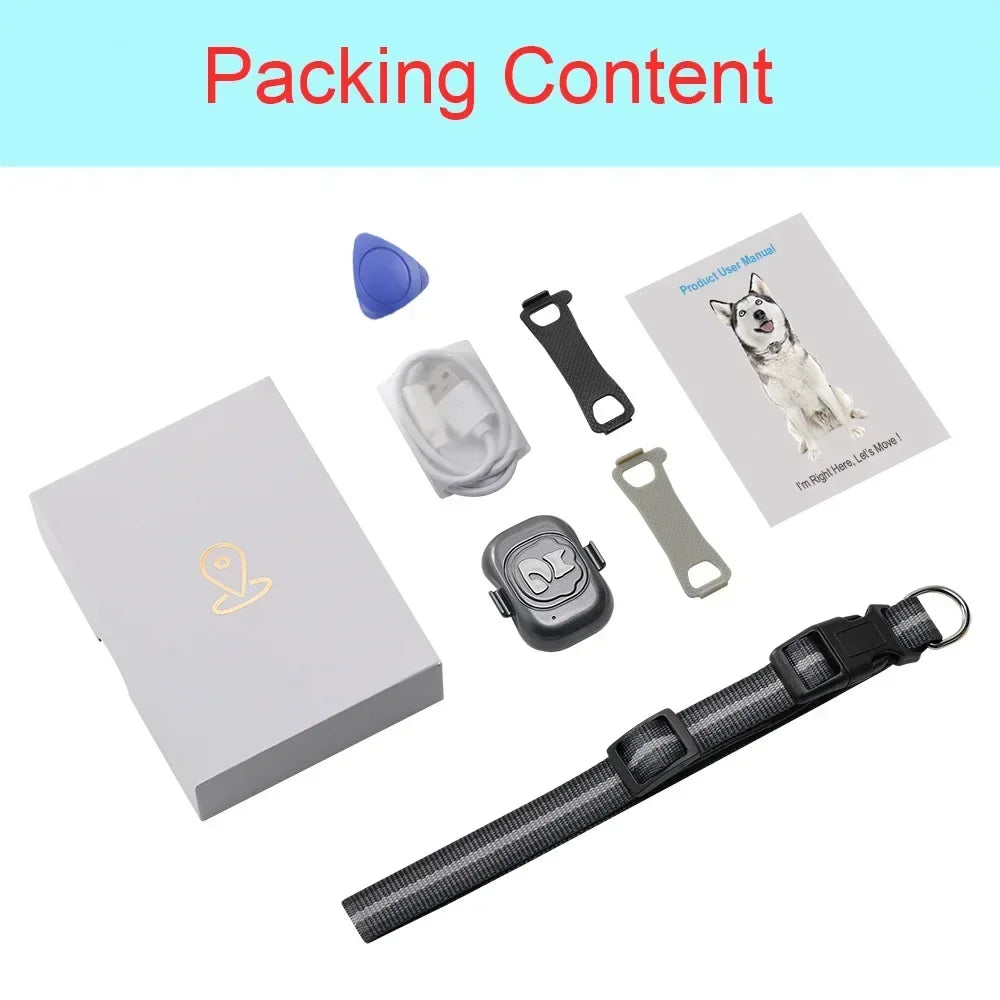 Smart Mini Gps Tracker for Dogs Waterproof Anti-Lost Gps for Cats Pet Alarm Two-way Call Tracking Locator Collar Dog Accessories