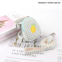 Cat Harness with Backpack Prevent Break Free Breathable Chest Strap Pet Traction Rope Set Teddy Mini Dog Walking Pet Supplies