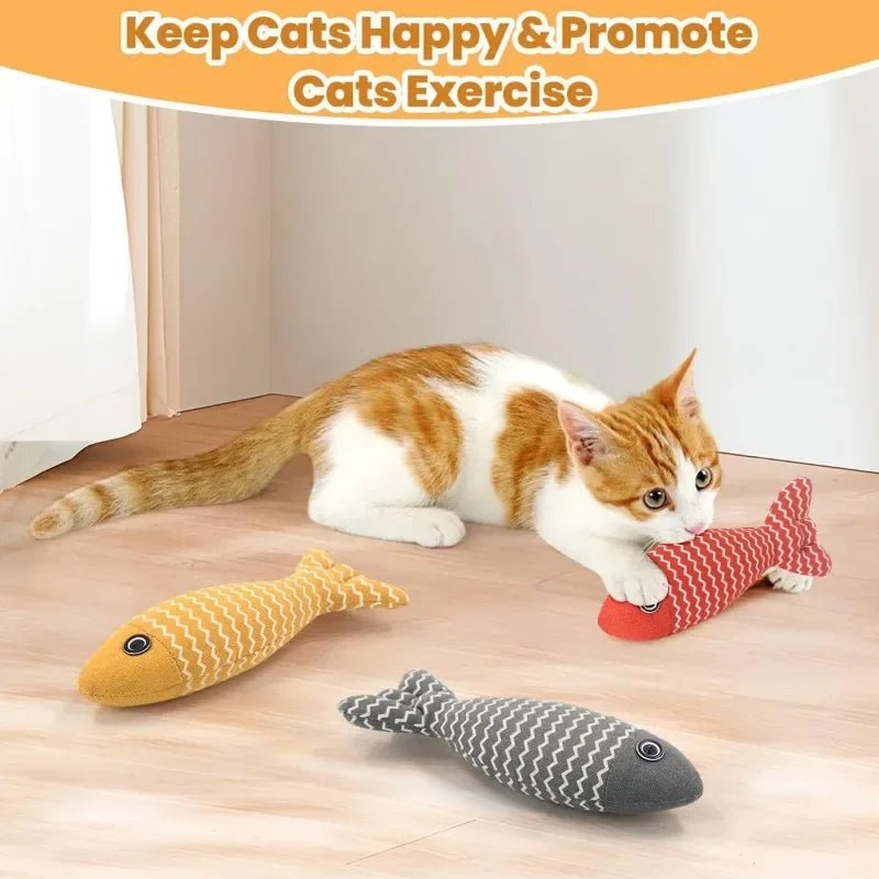 Cat Toys Catnip Seafood Fish Self-entertainment Molar Teething Anti-bite Cat Amusement Artifact Kitten Pet Supplies