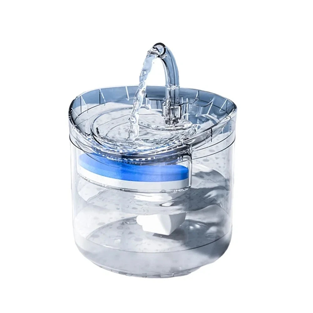 Automatic Cat Dog Water 2L Well With Water Tap Dog Water Sp Ender Transparent Filter Drinker Pet Sensor Drink Food Automatic