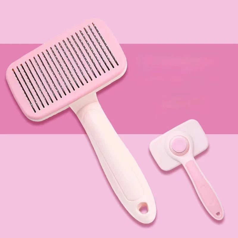 Self Cleaning Dog Brush Comb Pet Grooming Hair Remover Combs Brush Floating Hair Pet Grooming Brush Cat Supplies