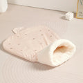 Cat Sleeping Bag Soft Cuddly Fluffy Feel Thickened Pet Pocket Type Quilt Bed Kitten Puppy Soft Comfortable Warm Nest Pet