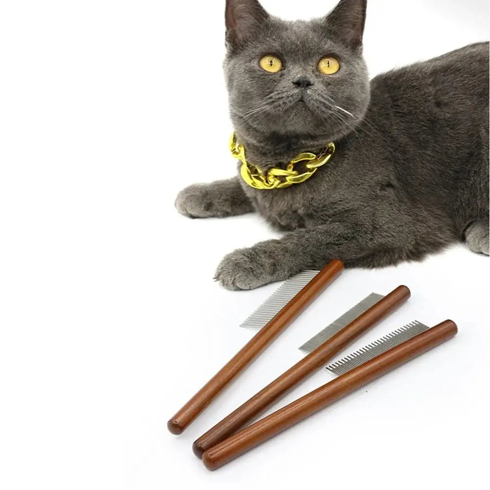 New Long Hair Cat Combs Open Knots Remove Floating Hair Cat Comb Brush Pet Cleaning Supplies Cat Grooming