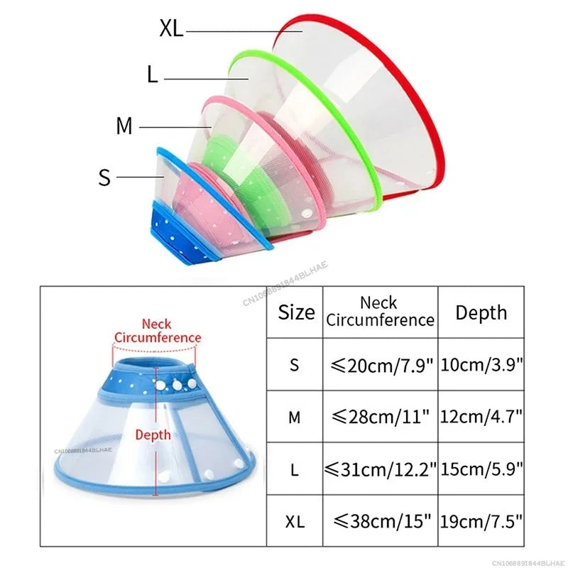 Pet Anti-Bite Lick Surgery Wound Healing Cat Dogs Health Medical Circle Pet Protective Collar Dog Neck Cone Recovery Collar