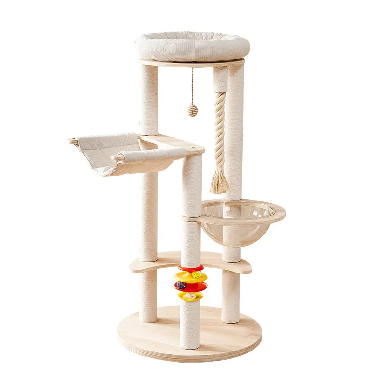 Cat climbing frame cat nest  tree integrated pet products  frame household hammock jumping platform cat space capsule