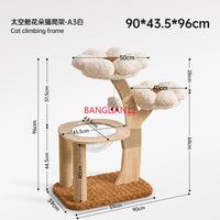 Cat climbing frame is small and does not occupy a  litter. It is integrated with wear-resistant mushrooms and cat scratching