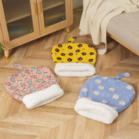 Cat Sleeping Bag Soft Cuddly Fluffy Feel Thickened Pet Pocket Type Quilt Bed Kitten Puppy Soft Comfortable Warm Nest Pet