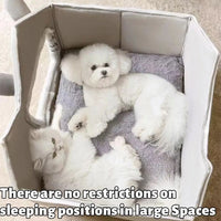Foldable Double Roof Dog House Small Kennel Bed Mat Winter Warm Cat Nest Pet Sofa Cave Basket for Puppy 3.5kg
