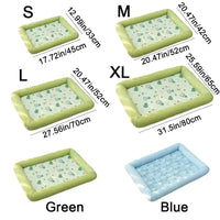 Durable Square Cooling Puppy Bed Breathable Neck-protecting Pet Cooling Mat Soft Wear-resistant Dog Sleeping Pad Home