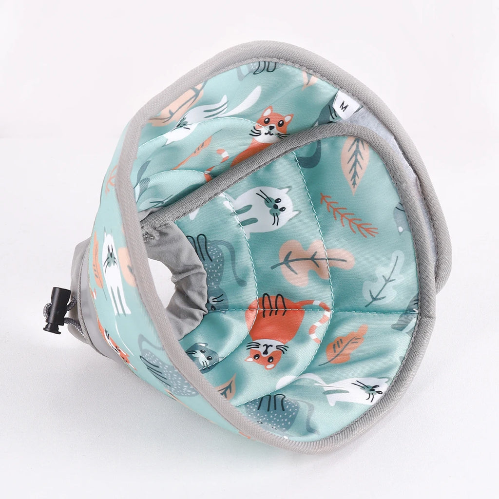 1pc Soft Cat Recovery Collar,Protective Adjustable Pet Cone Collar for After Surgery,Comfortable Lightweight Elizabethan Collar