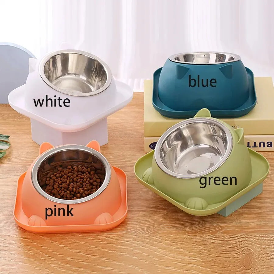 Cat Fun Shaped Anti Tipping Bowl with Added Water To Prevent Ants