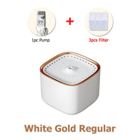 3L Automatic Pet Water Fountain with 3pcs Filter Chips Silent Drinking Dispenser for Cats & Dogs Replacement Filters for sale