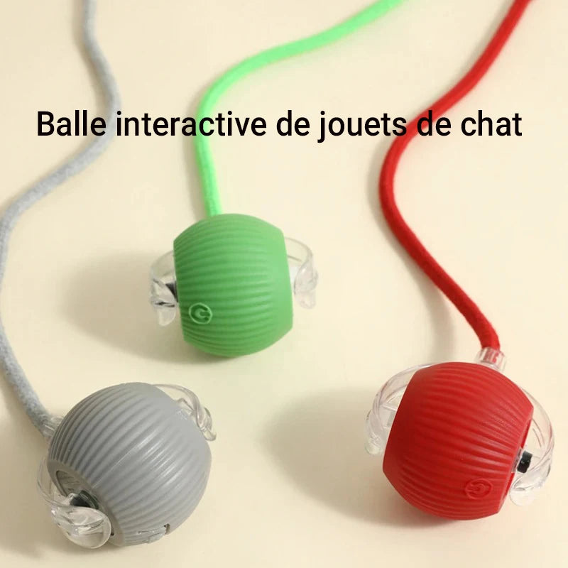 New Cat Interactive Ball Toy,Automatic Rolling Cat Ball Rechargeable,Smart Kitten Interactive Toy,Intelligent Balls Toy for Cat