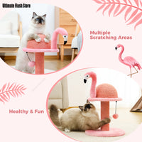 Poste rascador para gatos, flamencos rosados, Sisal Natural, juguetes interactivos con poste rascador de Sisal de repuesto