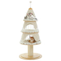 Christmas Festival Cat Tree Tower with 3 Cozy Condos,Sisal Scratching Posts,Cat House Bed Cat Furniture,Cat Accessories for Cats