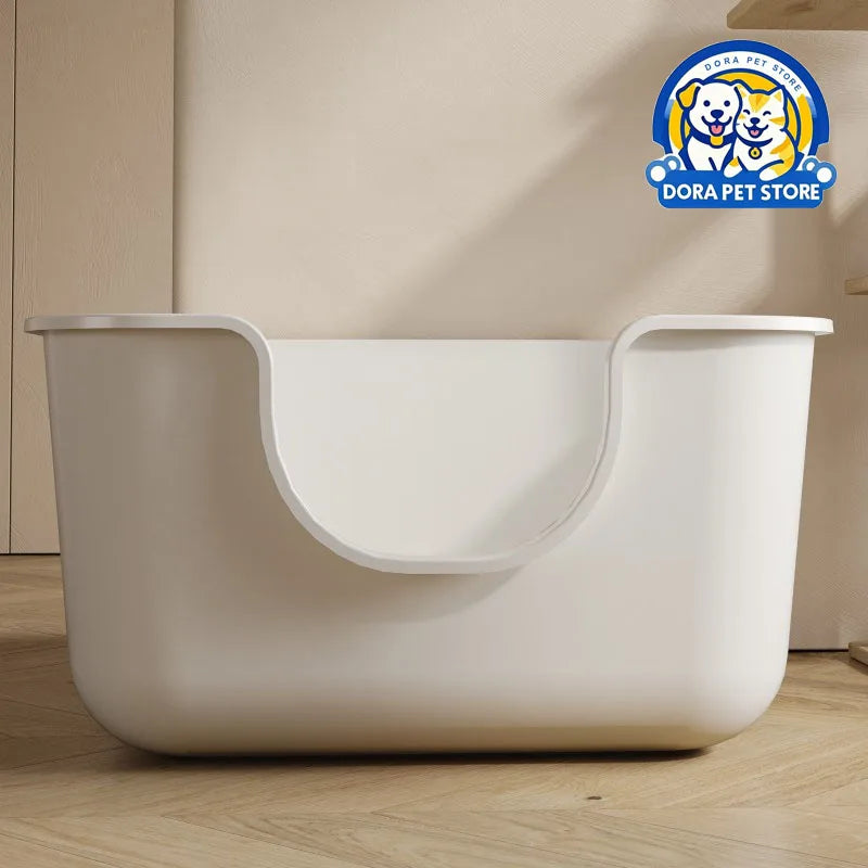 New cat litter box extra large open semi closed toilet cat litter box anti splash cat supplies