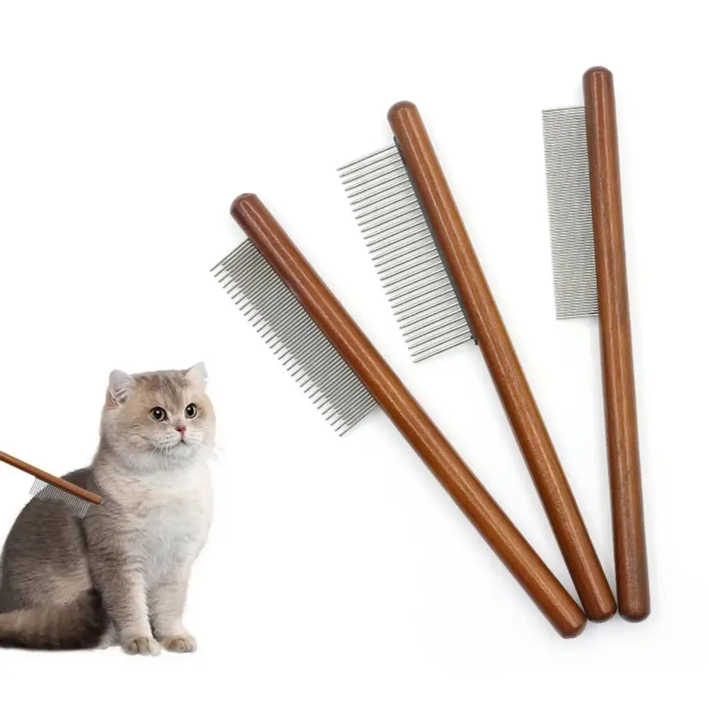 New Long Hair Cat Combs Open Knots Remove Floating Hair Cat Comb Brush Pet Cleaning Supplies Cat Grooming