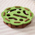 Interactive Funny Cat Puzzle Maze Toys, Felt Box with Bell Ball Kitten Playing Toys Holes Cat Supplies