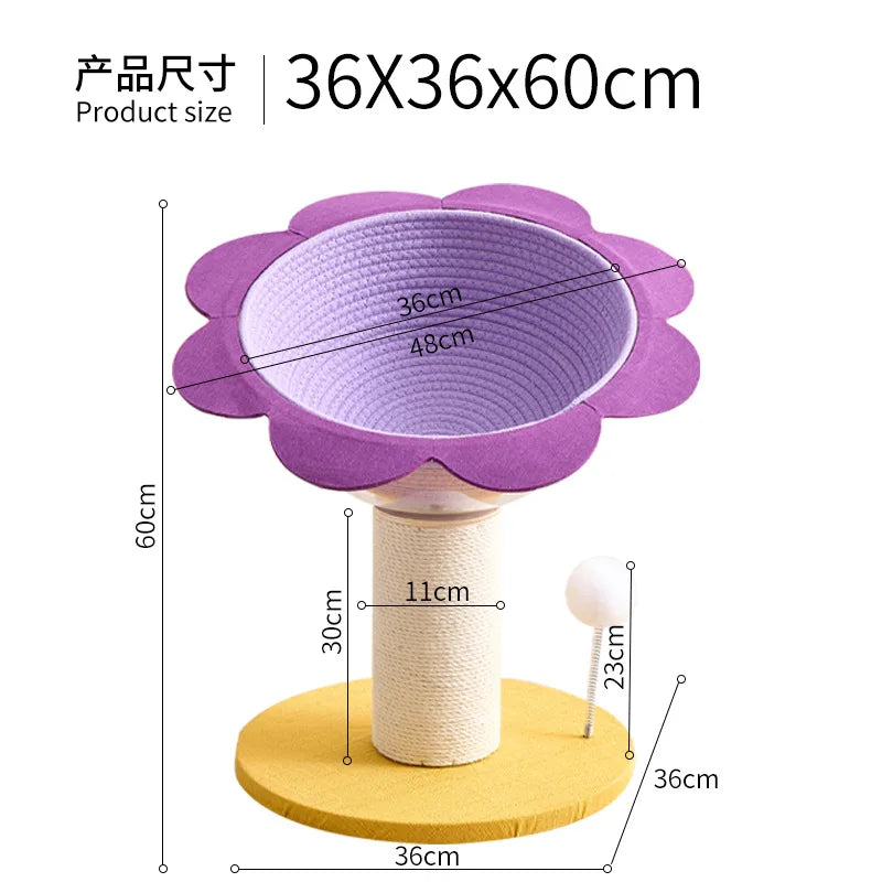 Sisal Cat Scratches Bed Nest Four Seasons Space Capsule Stable Wear-resistant Eco-friendly Cat Toys Pet Products Accessories