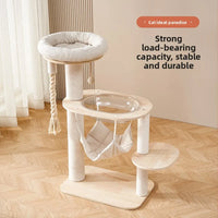 Cat climbing frame cat nest  tree integrated pet products  frame household hammock jumping platform cat space capsule