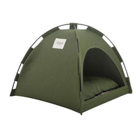 Pet Tent Bed Removable Cat Sofa Basket Canvas Semi-enclosed Cat House Dog Cave Hut Cat Sleeping Bed for Room Decor Pet Supplies