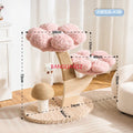 Cat climbing frame is small and does not occupy a  litter. It is integrated with wear-resistant mushrooms and cat scratching