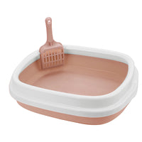 Excrement Training Sand Litter Box Cat Dog Tray with Scoop Anti-Splash Dog Toilet Cat Litter Box 1 Set Pet Toilet Bedpan