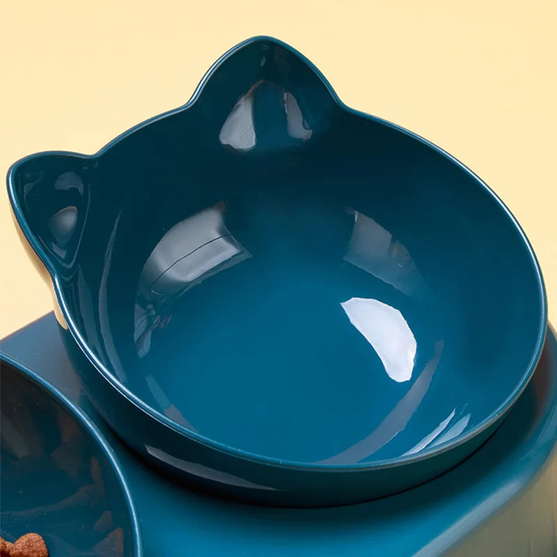 3 in 1 Cat Feeder Automatic Water Dispenser Double Bowl Pet Bowl for Small Dogs Cats Pet Food Container Cat Accessories