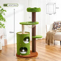 *---OEM Green Extra Large Cat Tree Xxl Texture Velvet Multi-Level Cat Climbing Tower Condos Thick Sisal Scratching Posts
