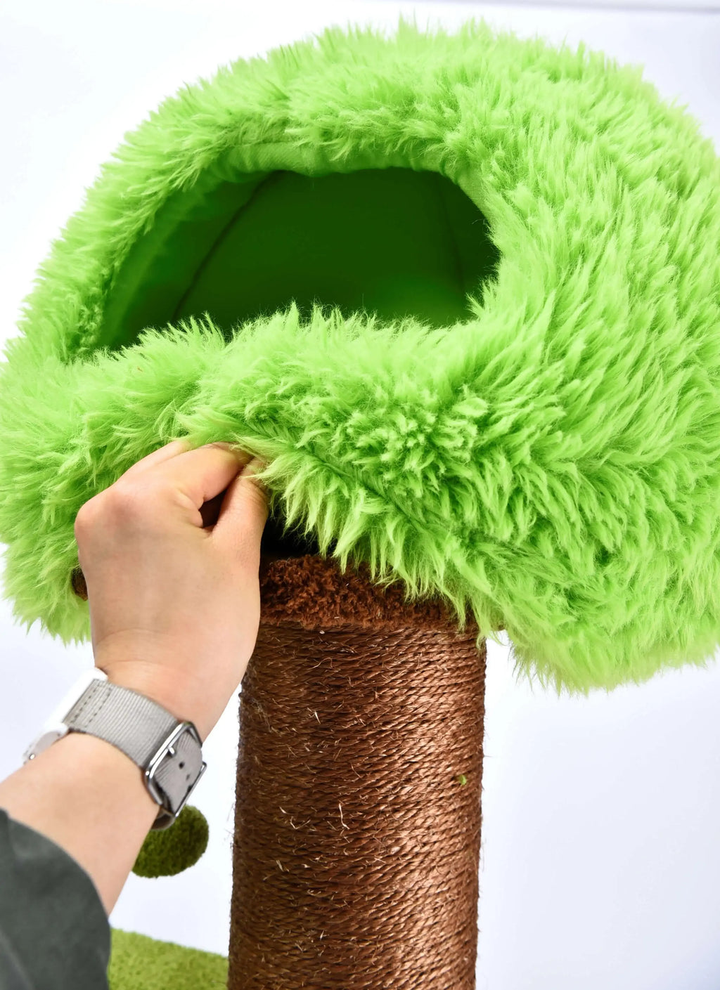 *---OEM Green Extra Large Cat Tree Xxl Texture Velvet Multi-Level Cat Climbing Tower Condos Thick Sisal Scratching Posts