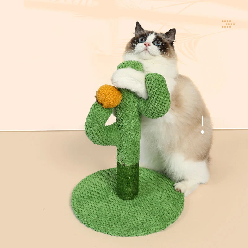 Cactus Cat Scratching Posts Sisal Rope Cat Scratcher Cactus Cats Interactive Toy Play for Grinding Claws Sharpener Pet Toys